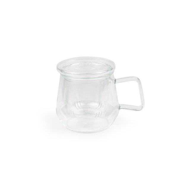 Kubek szklany z zaparzaczem Livorno 350ml - bezbarwny / Bredemeijer