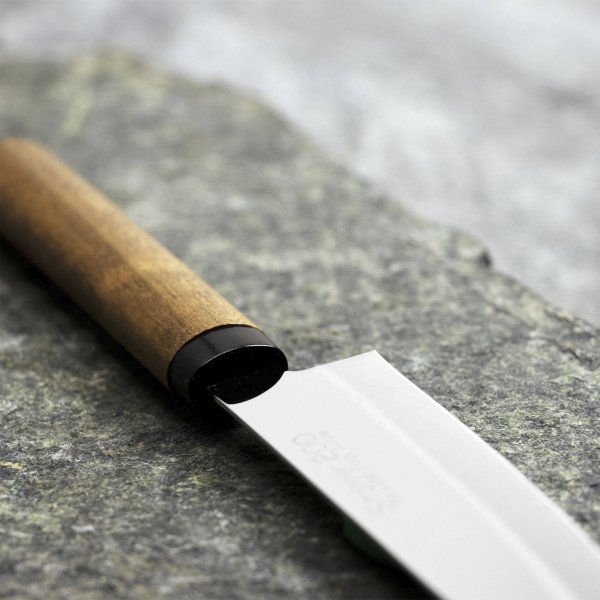 Kanetsune 420J2 Nożyk z drewnianą pochwą 10,5 cm