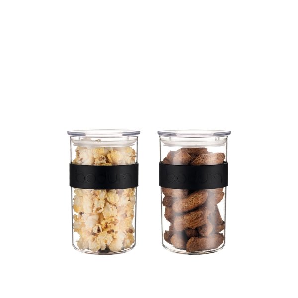 Bodum pojemniki do przechowywania 2 szt. Presso 1L Black