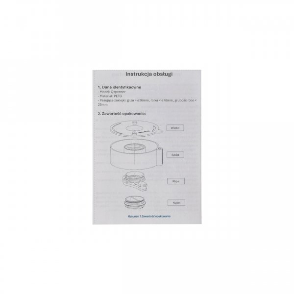 Modułowy dyspenser Qspenser do zaklejek strzeleckich - czarny