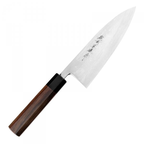 Hideo Kitaoka Shirogami#2 Satin Nóż Deba 18 cm