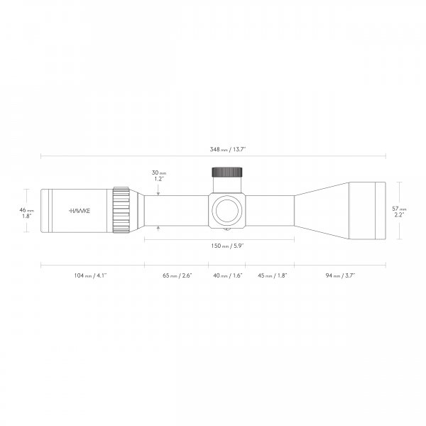 Luneta celownicza Hawke Vantage 30 WA FFP 4-16x50 IR SF Half Mil Dot