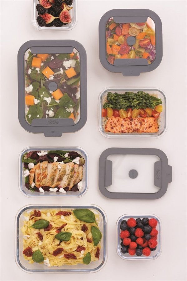 KIL-Pojemnik hermetyczny szklany 0,63l RectangleNF