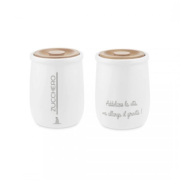 LA PORCELLANA BIANCA GLI ONESTI Pojemnik Na Cukier 800 Ml Gli Onesti