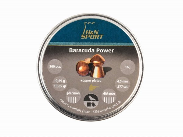 Śrut Diabolo H&amp;N Baracuda Power 4.5 mm 300 szt.