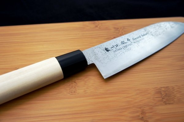 Nóż Santoku 17 cm Satake Nashiji Natural