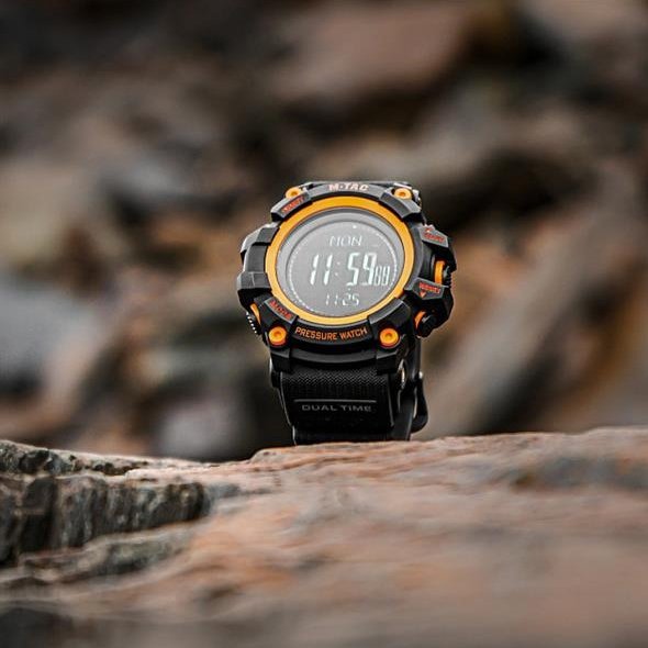 Zegarek M-Tac taktyczny Adventure czarno-pomarańczowy