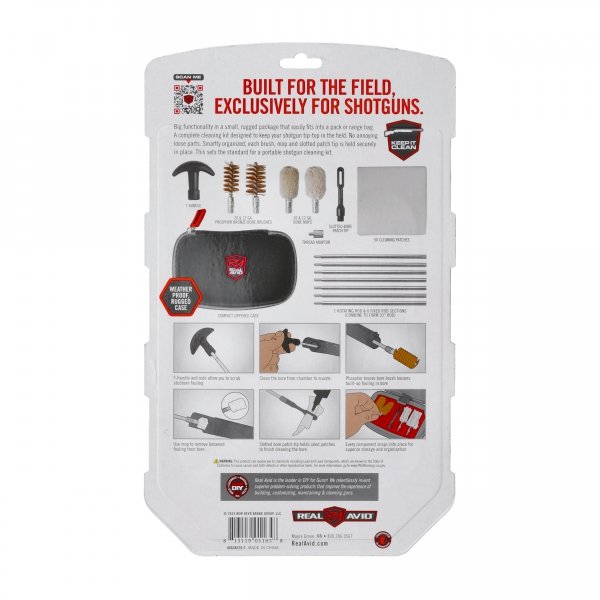 Zestaw do czyszczenia strzelby Real Avid Gun Boss Shotgun Cleaning Kit 12/20 GA AVGCK310-S