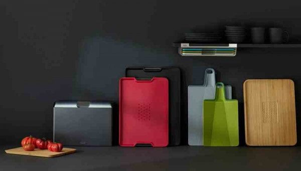 JJ - Deska do krojenia czerwona, Cut&amp;Carve