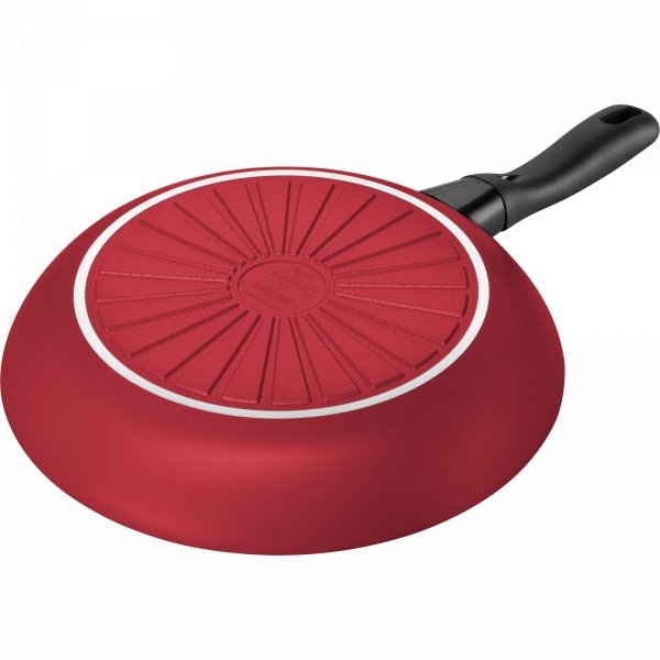 Patelnia Płytka 26 Cm Czerwona Caprera Ballarini