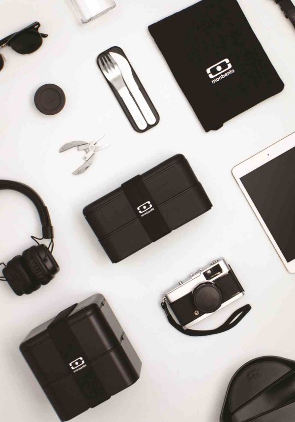 Monbento Butelka M Positive, Black Onyx