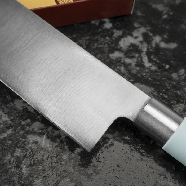 Satake Macaron Blue Nóż Nakiri 17 cm