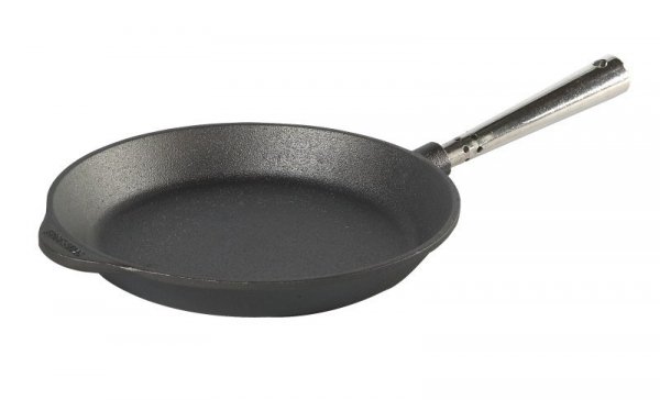 Patelnia do smażenia okrągła 24 cm, stalowa rączka