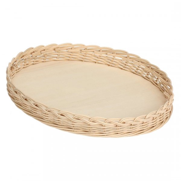 LA PORCELLANA BIANCA MIDOLLINO Wiklinowy kosz na naczynie do tarty 32 cm