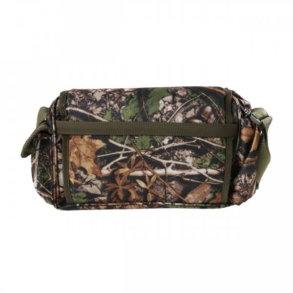 Raportówka Forsport myśliwska RL3KA z siedziskiem kamuflaż, kamuflaż leśny, haft jeleń ryczy w trawie,