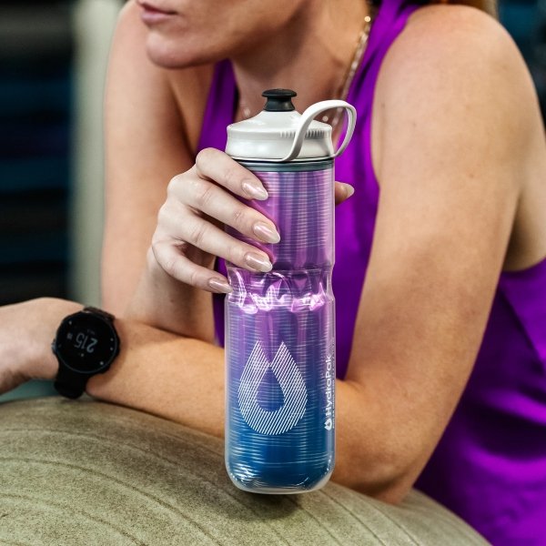 Butelka termiczna na wodę  HydraPak Polar Sport 600 ml contender blue