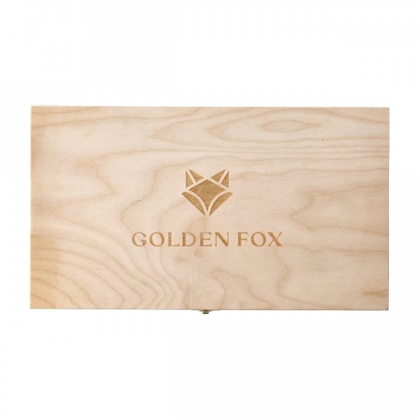 Szklanki do whisky Golden Fox Luna Lis zdobione odlewanym elementem 6 szt.