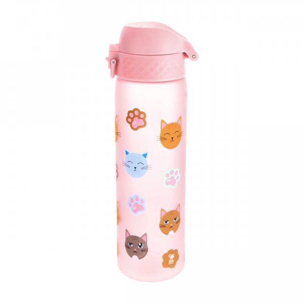 Butelka ION8 500 ml różowa z kotami