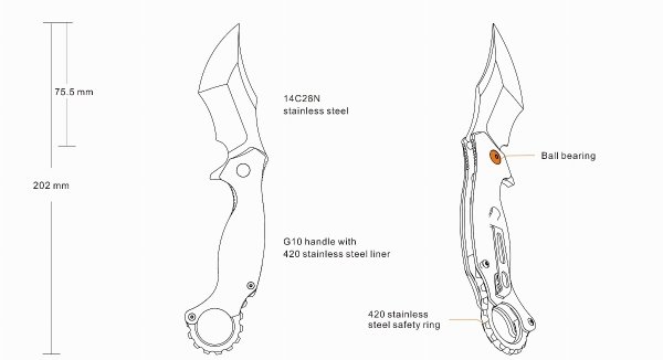 Nóż Ruike P881-B1