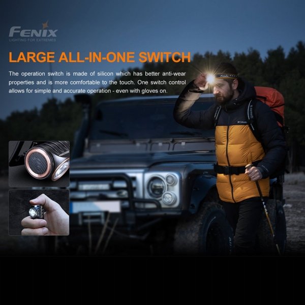 Latarka Diodowa Fenix Hm50r V2.0 - Czołówka