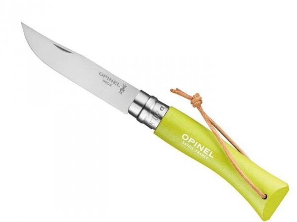 Opinel nóż Colorama 07 Anise Rzemień