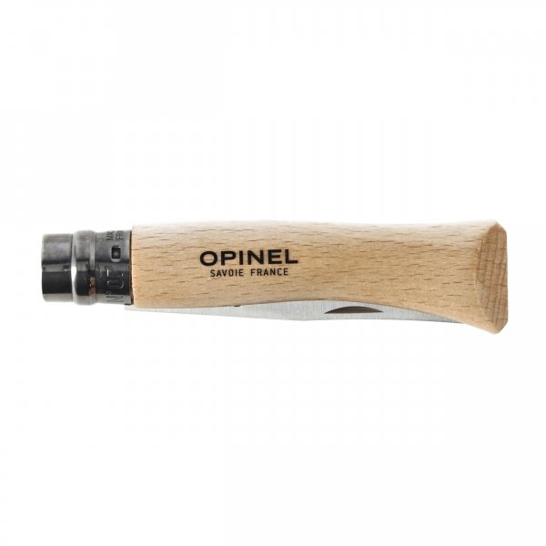 Nóż składany Opinel 7 inox buk w blistrze