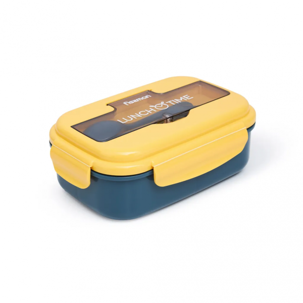 Lunch box Fissman 1100 ml z 3 komorami żółty
