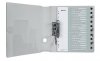 Przekładki plastikowe do nadruku tekstu na kartę, Leitz WOW, 120, biało-czarne 12170000