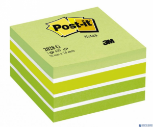 Bloczek 3M POST-IT 2028-G 76x76mm zielony 450k FT510093238