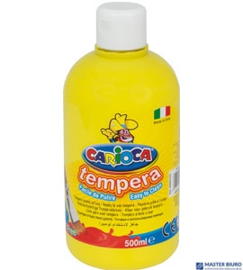 Farba tempera 500 ml, żółta CARIOCA 170-2366/170-2652