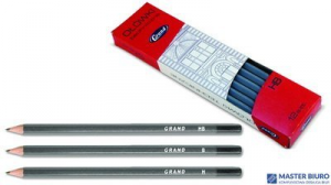 Ołówek techniczny, H, 12 szt. GRAND 160-1355