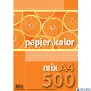 Papier xero A4 mix kolorów (500 arkuszy) KRESKA