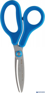 Nożyczki dziecięce CURVE KIDS SC-145MF niebieskie, 35063 PLUS