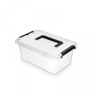 Pojemnik do przechowywania MOXOM Simple box, 4,5l, z rączką, transparentny, OR-1323SB