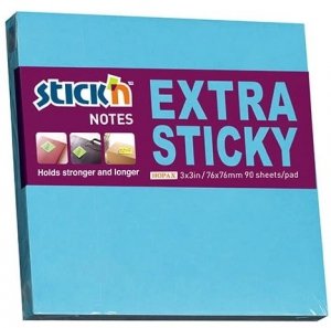 Notes samop. EXTRA STICKY 76x76 niebies. neon 90 kart. 21673 MAPED