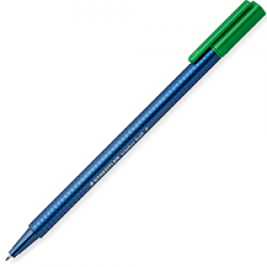 Długopis triplus ball, F, zielony, Staedtler S 437 F-5