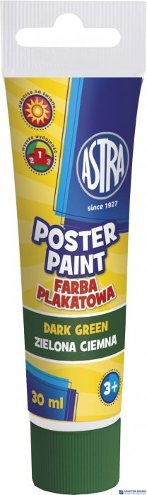 Farba plakatowa Astra tuba 30 ml - ciemna zieleń, 83110906