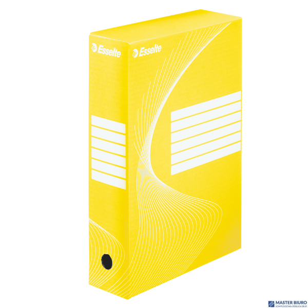 Pudełka archiwizacyjne ESSELTE BOXY 80mm żółte 128413