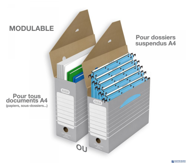 Karton archiwizacyjny uniwersalny 10cm szary ELBA 100333274