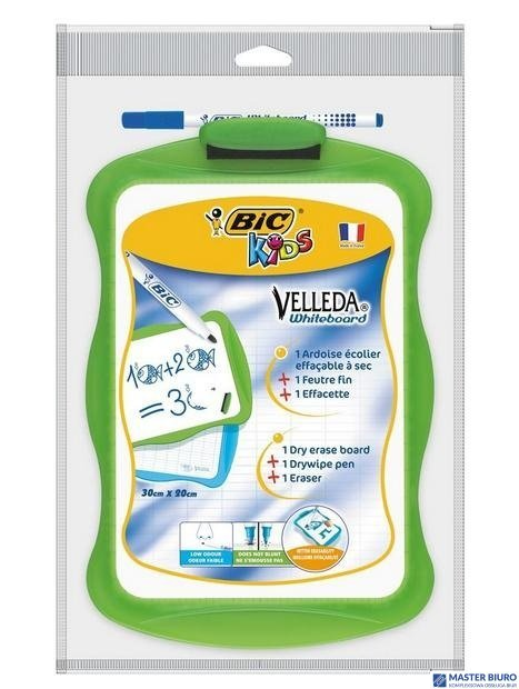 BIC Kids Velleda tablica+marker+wymazywacz, blister 1+1+1szt, 841362