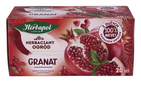 Herbata HERBAPOL HERBACIANY OGRÓD Granat 20tb