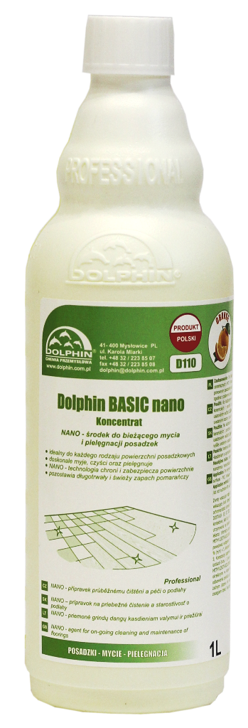 DOLPHIN Basic Nano 1L - Środek do bieżącego mycia i pielęgnacji posadzek D 110/1