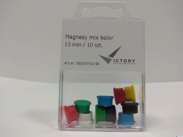 Magnesy mix kolor 13mm (10) 5013KM10-99 VICTORY