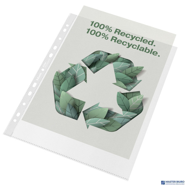 Koszulka groszkowa Recycled Premium PP 100 mic. A4, 627504,  MAXI , 50 szt. Esselte 627504