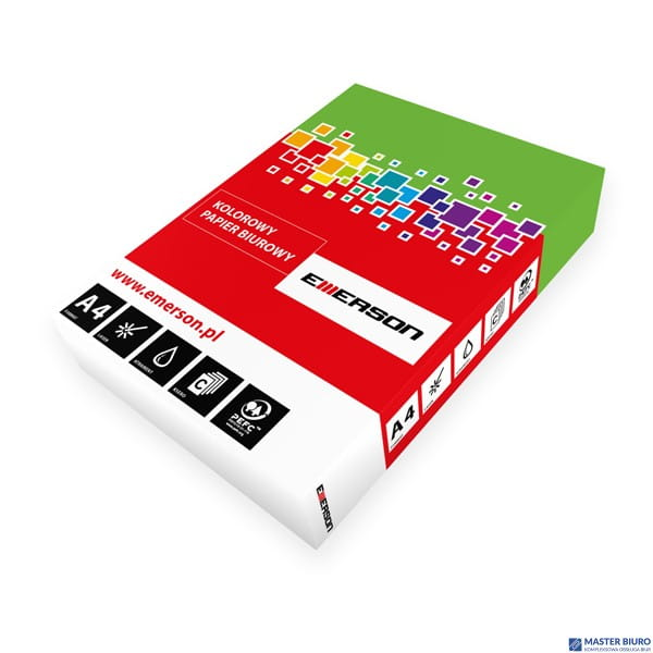 Papier xero A4 160g c.zieleń xem416052 EMERSON   250ark