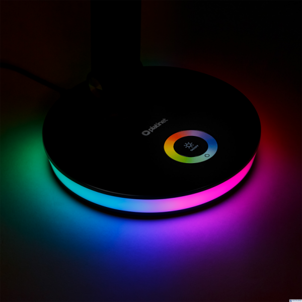 Lampka biurkowa biała LED 12W PDL400RGBW USB RGB  CHARGING PORT WHITE Platinet