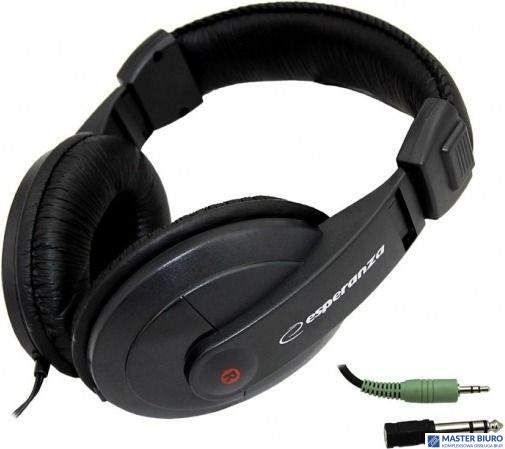 Słuchawki ESPERANZA REGGAE czarne EH120 przewodowe