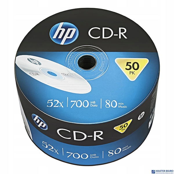 Płyta HP CD-R 700MB 52X (50szt) SZPINDEL, bulk CRE00070