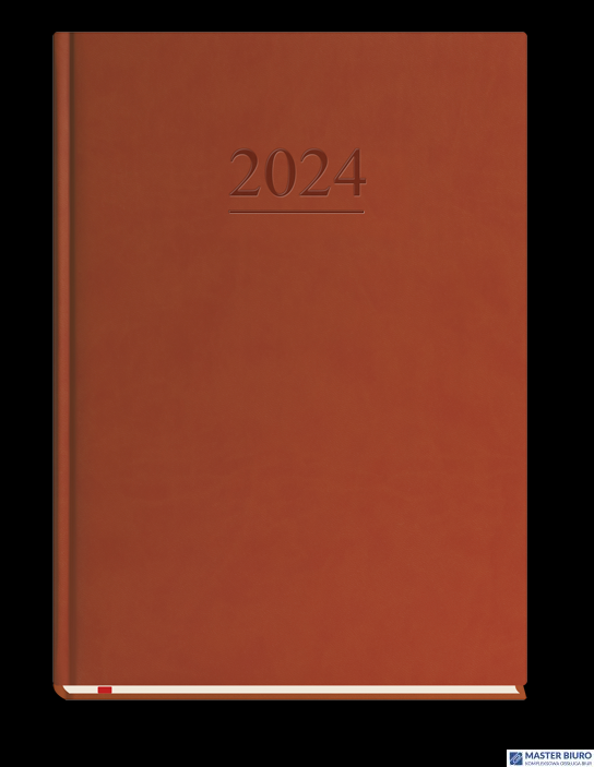 Terminarz Klasyczny B5 2024 - ciemno brązowy Michalczyk i Prokop T-221V-S2