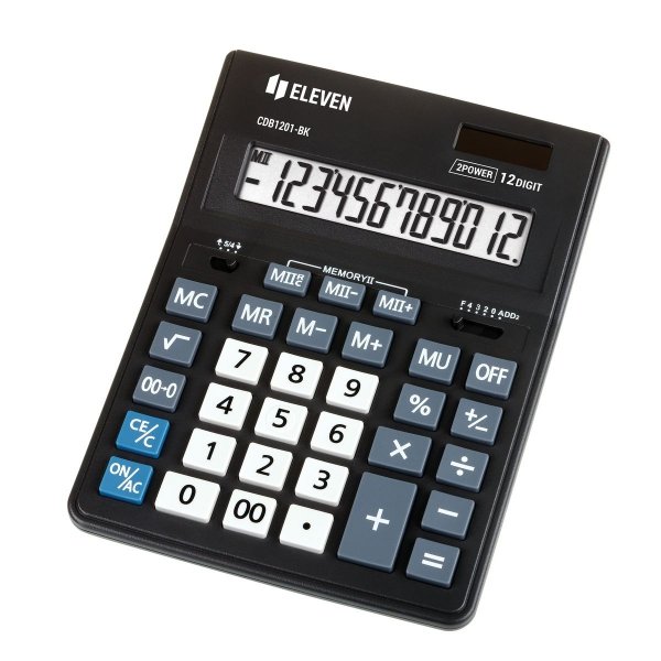 Eleven Kalkulator biurowy  CDB1201BK Business Line, 12-cyfrowy, 205x155mm, czarny